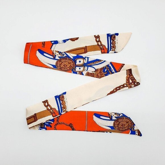 Skinny Scarf | Hand Bag, Neck Scarf (2 pieces) - Color Set #18 / Brand NEW - Picture 1 of 12